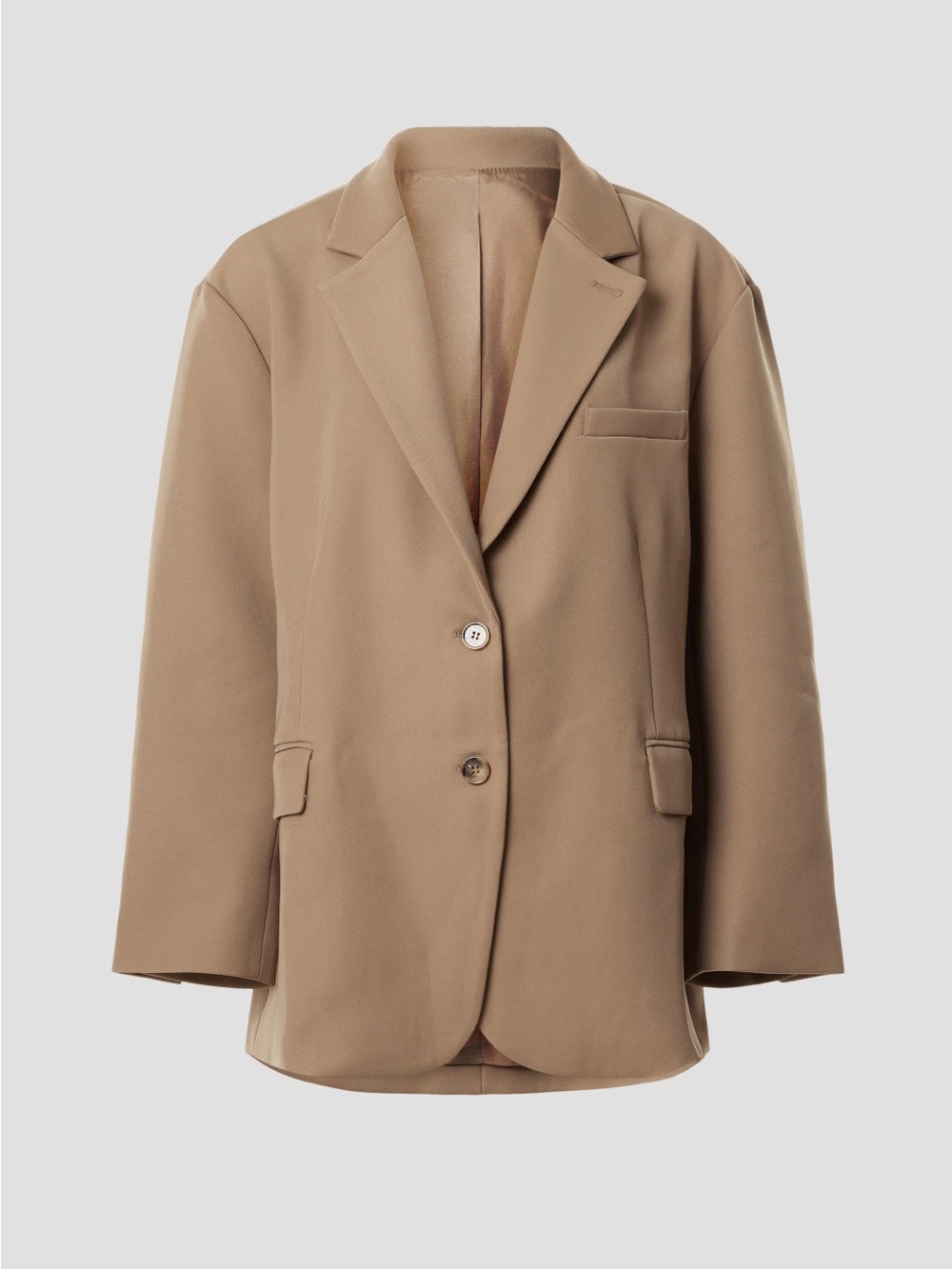 Re Ona Oversized Camel Blazer Jacket
